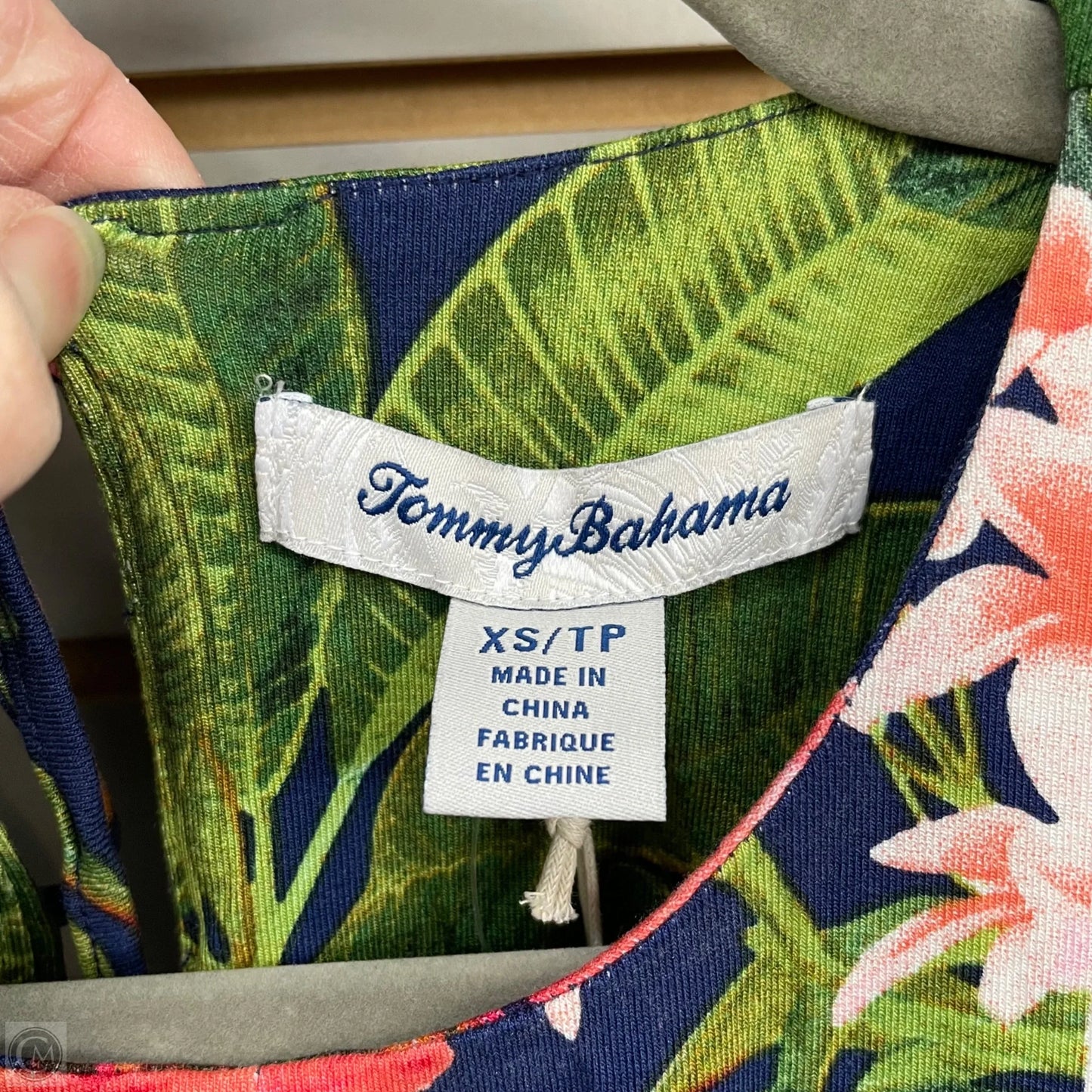 Dress Casual Midi By Tommy Bahama In Tropical Print, Size: Xs