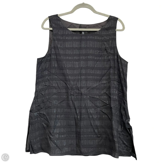 Blouse Sleeveless By Eileen Fisher In Black, Size: M