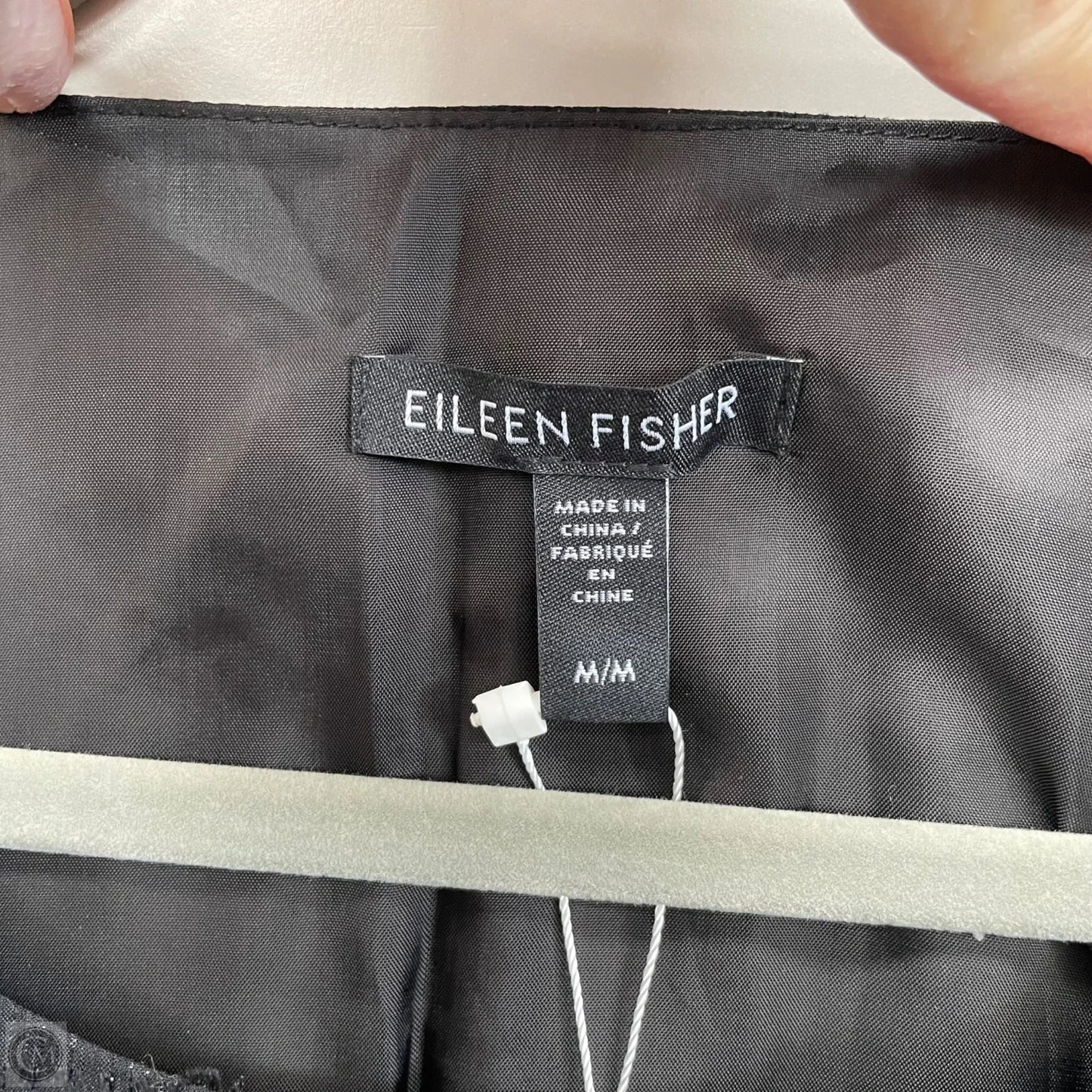 Blouse Sleeveless By Eileen Fisher In Black, Size: M