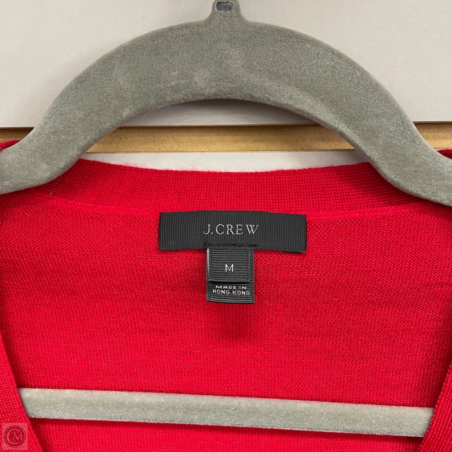 Sweater Cardigan By J. Crew In Red, Size: M