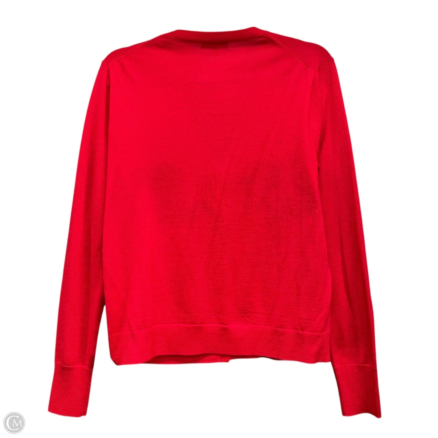 Sweater Cardigan By J. Crew In Red, Size: M