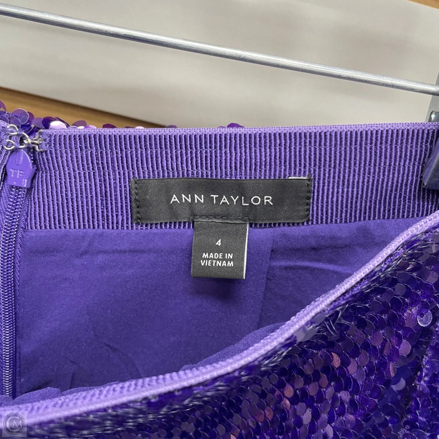 Skirt Midi By Ann Taylor In Purple, Size: 4