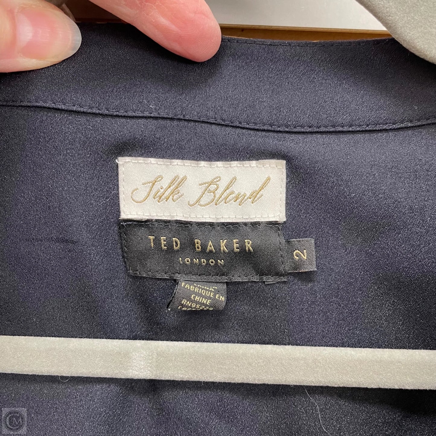 Dress Casual Midi By Ted Baker In Blue & Orange, Size: S