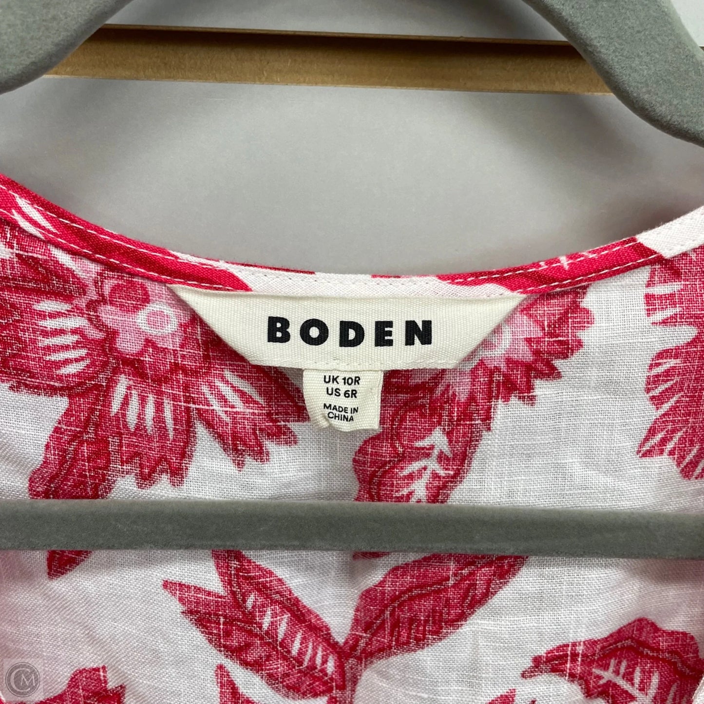Dress Casual Midi By Boden In Pink & Red, Size: 6