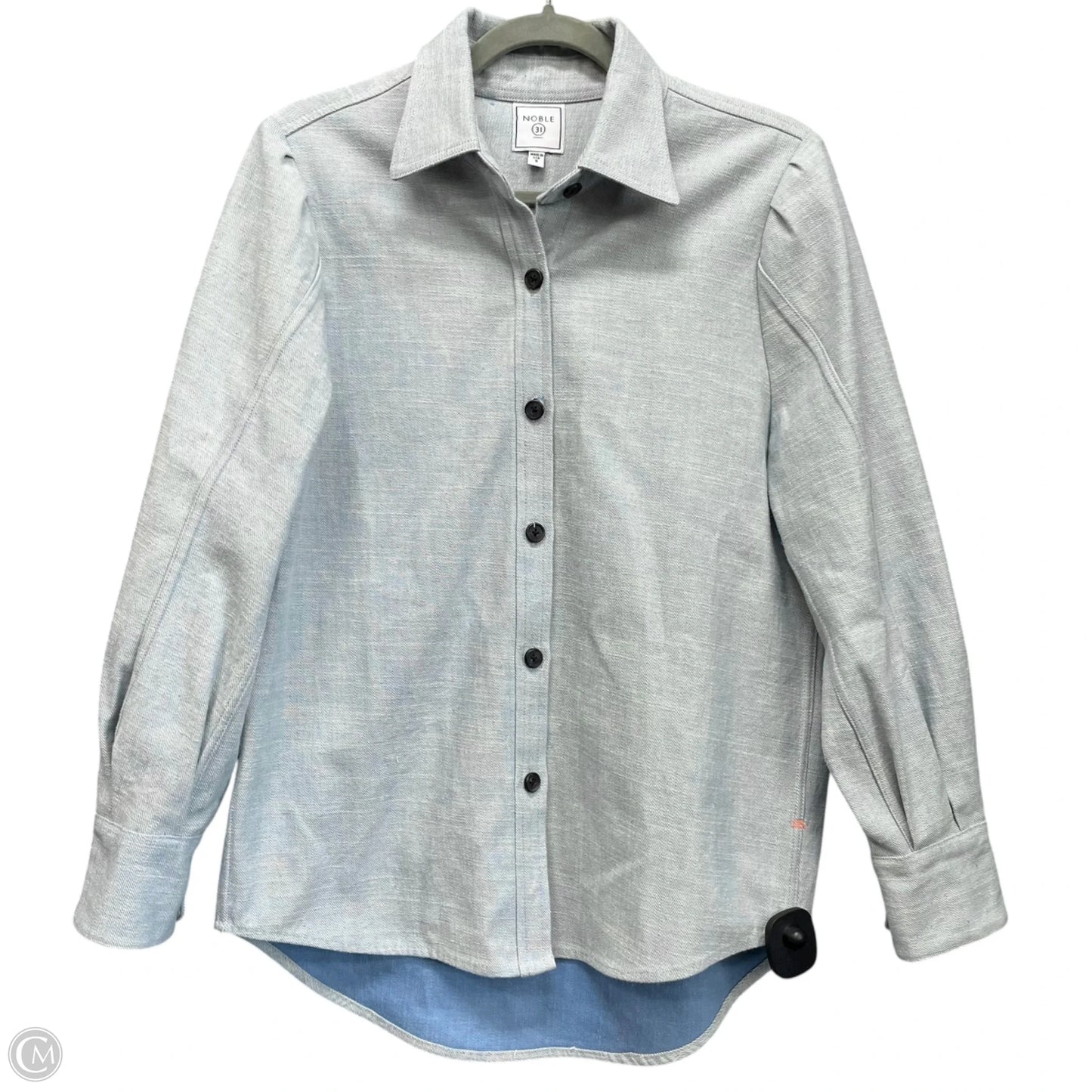Jacket Shirt By Cma In Blue, Size: S