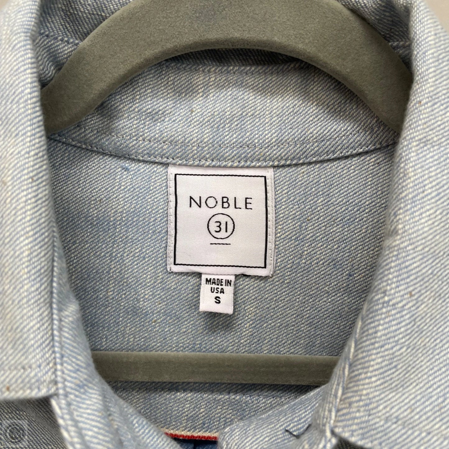 Jacket Shirt By Cma In Blue, Size: S