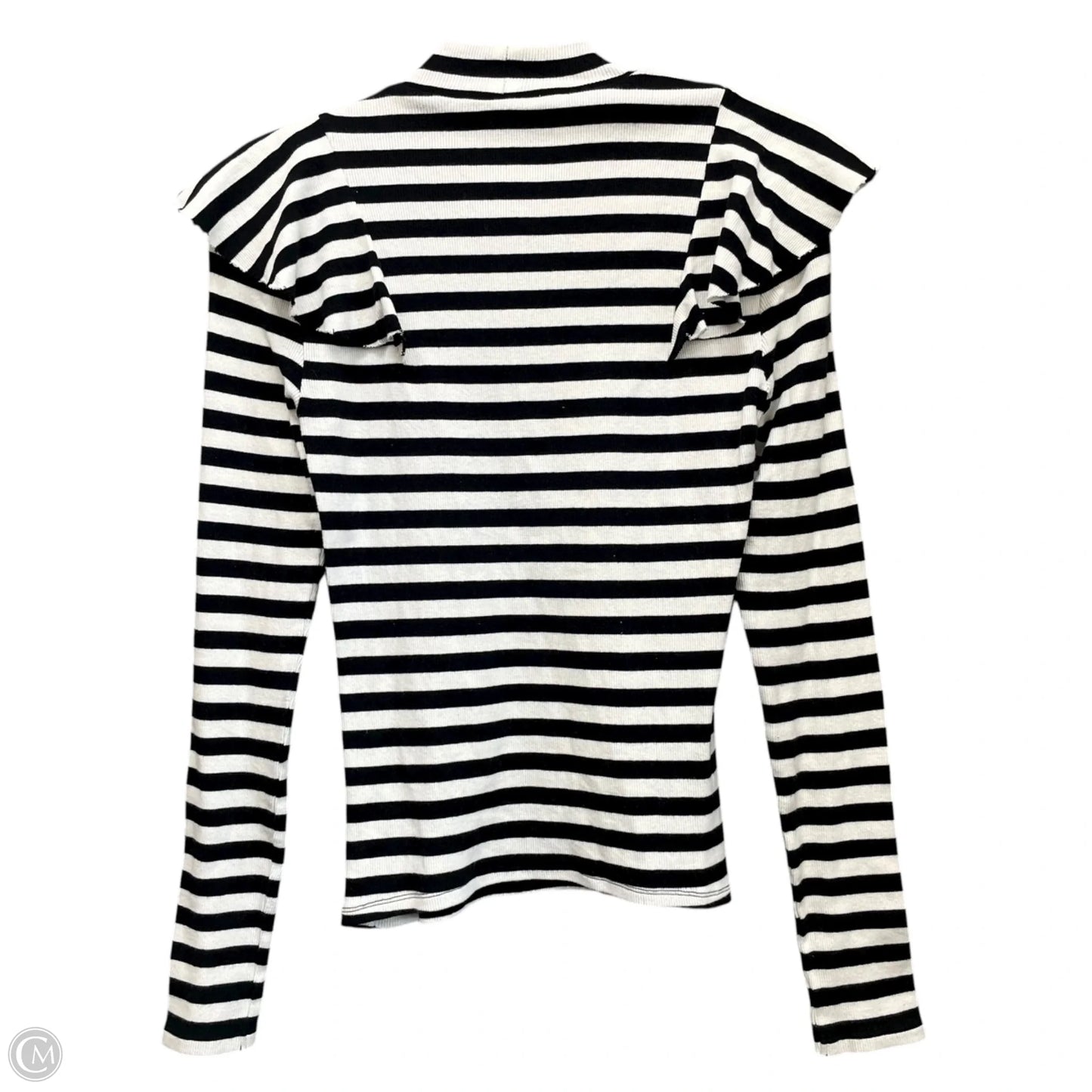 Top Long Sleeve By Veronica Beard In Black & White, Size: Xs