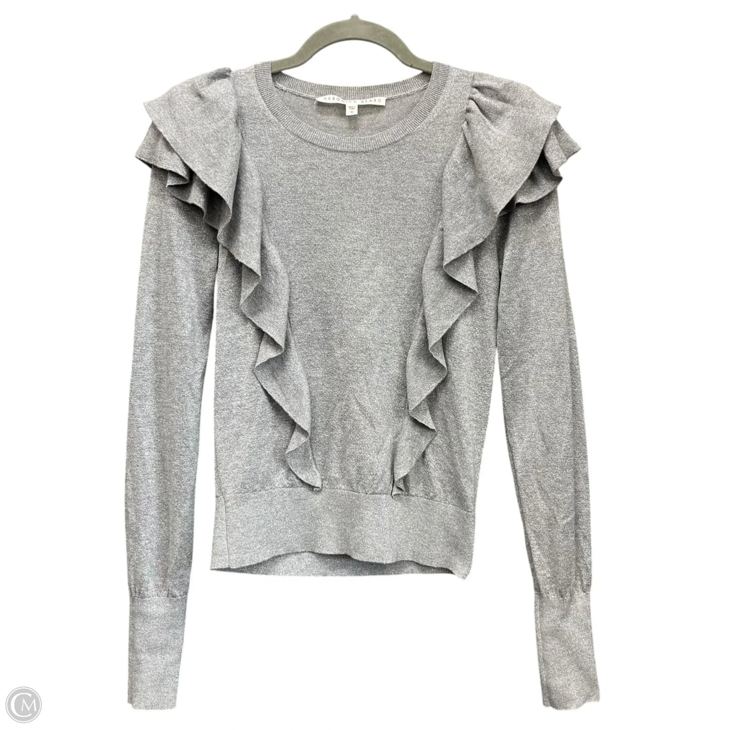 Top Long Sleeve By Veronica Beard In Grey, Size: Xs