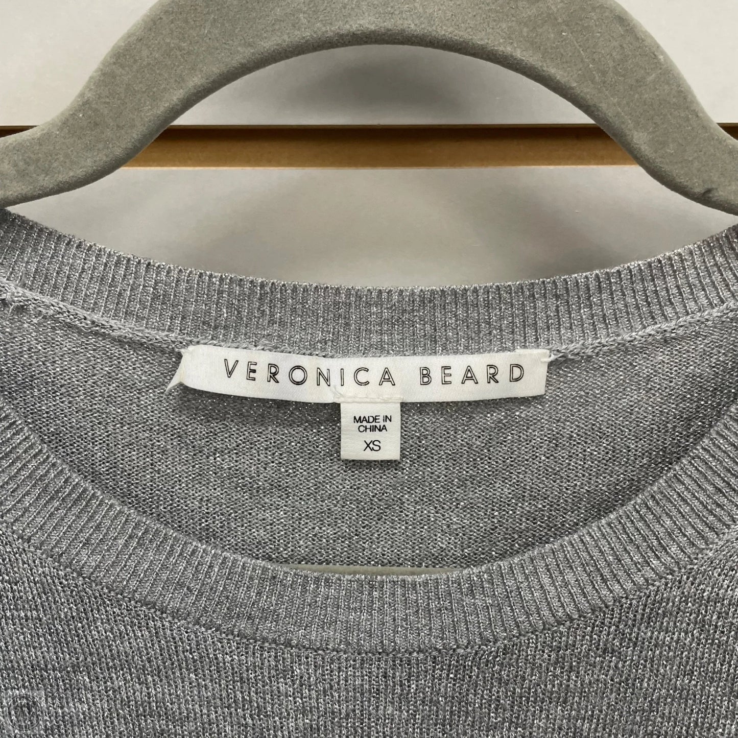 Top Long Sleeve By Veronica Beard In Grey, Size: Xs