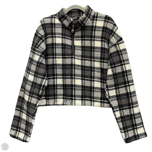 Top Long Sleeve By Love Tree In Plaid Pattern, Size: M