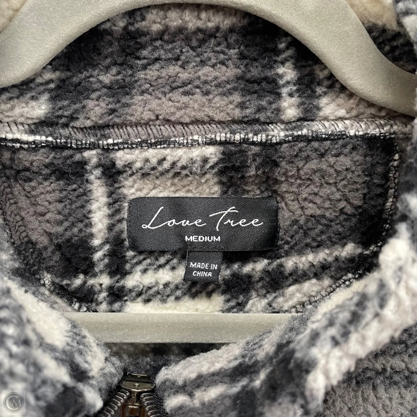 Top Long Sleeve By Love Tree In Plaid Pattern, Size: M