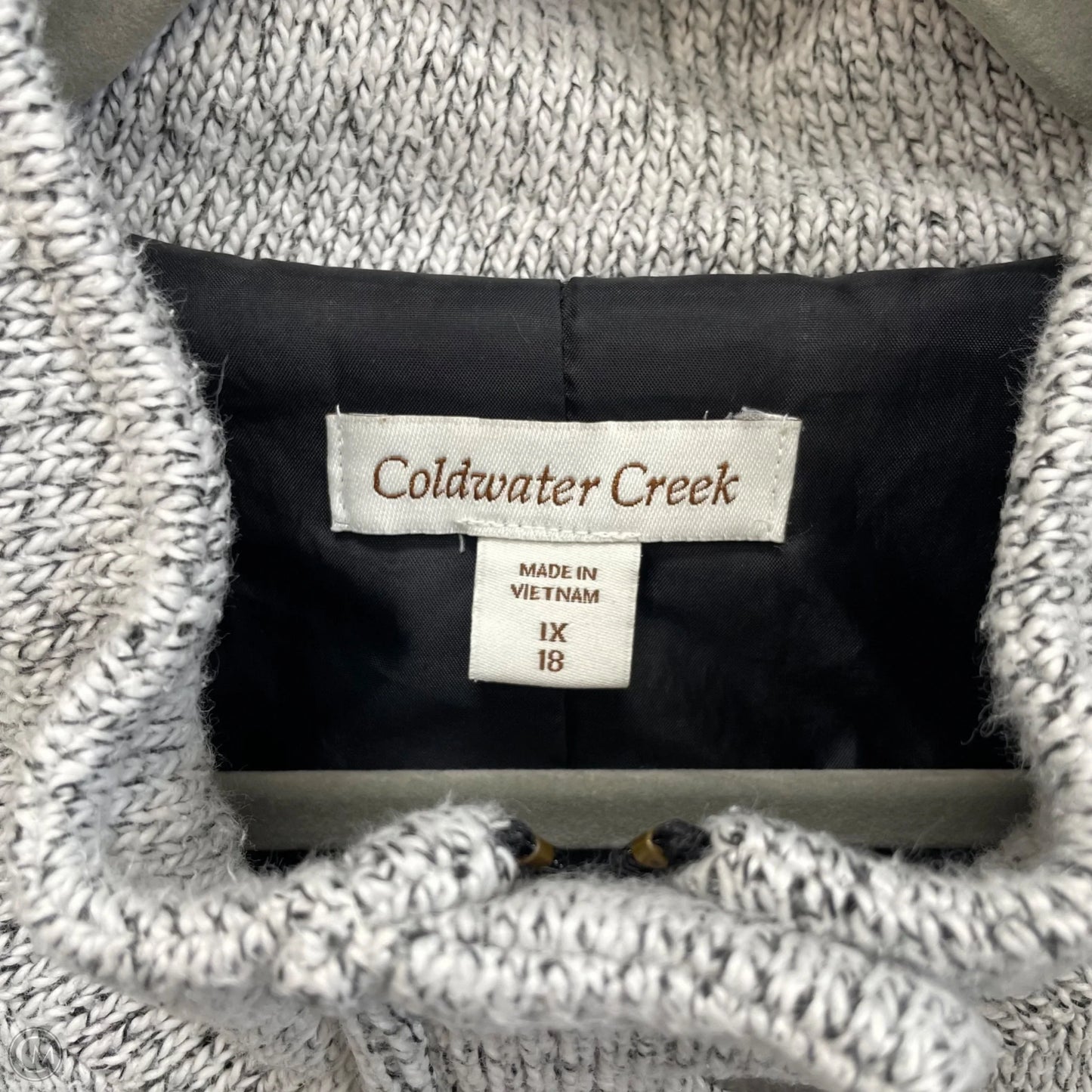 Vest Fleece By Coldwater Creek In Grey, Size: 1x