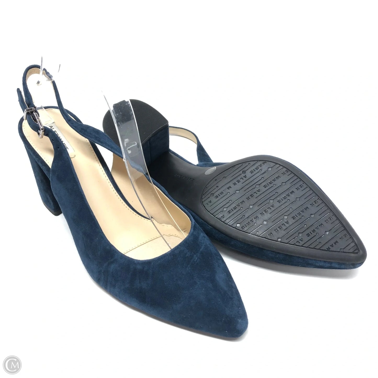 Shoes Heels Block By Alex Marie In Navy, Size: 10