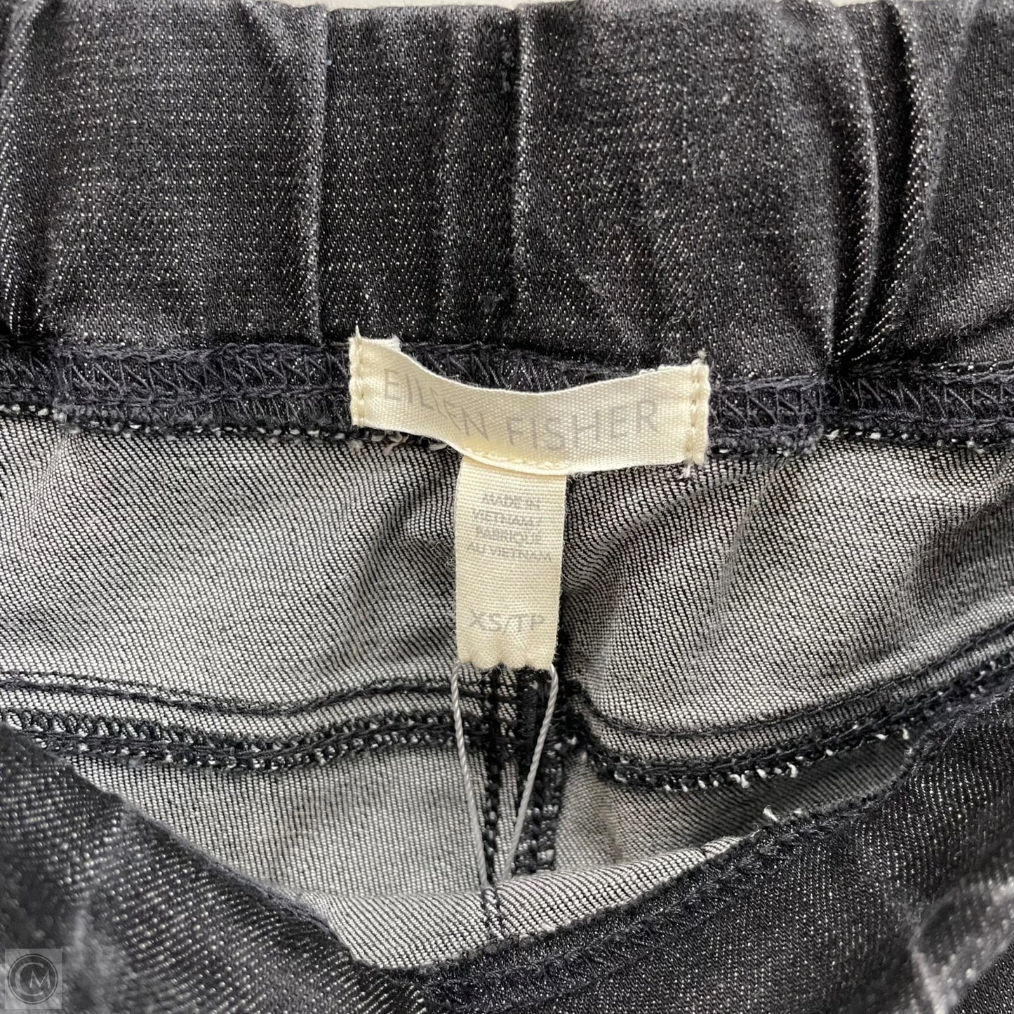 Jeans Jeggings By Eileen Fisher In Black Denim, Size: Xs
