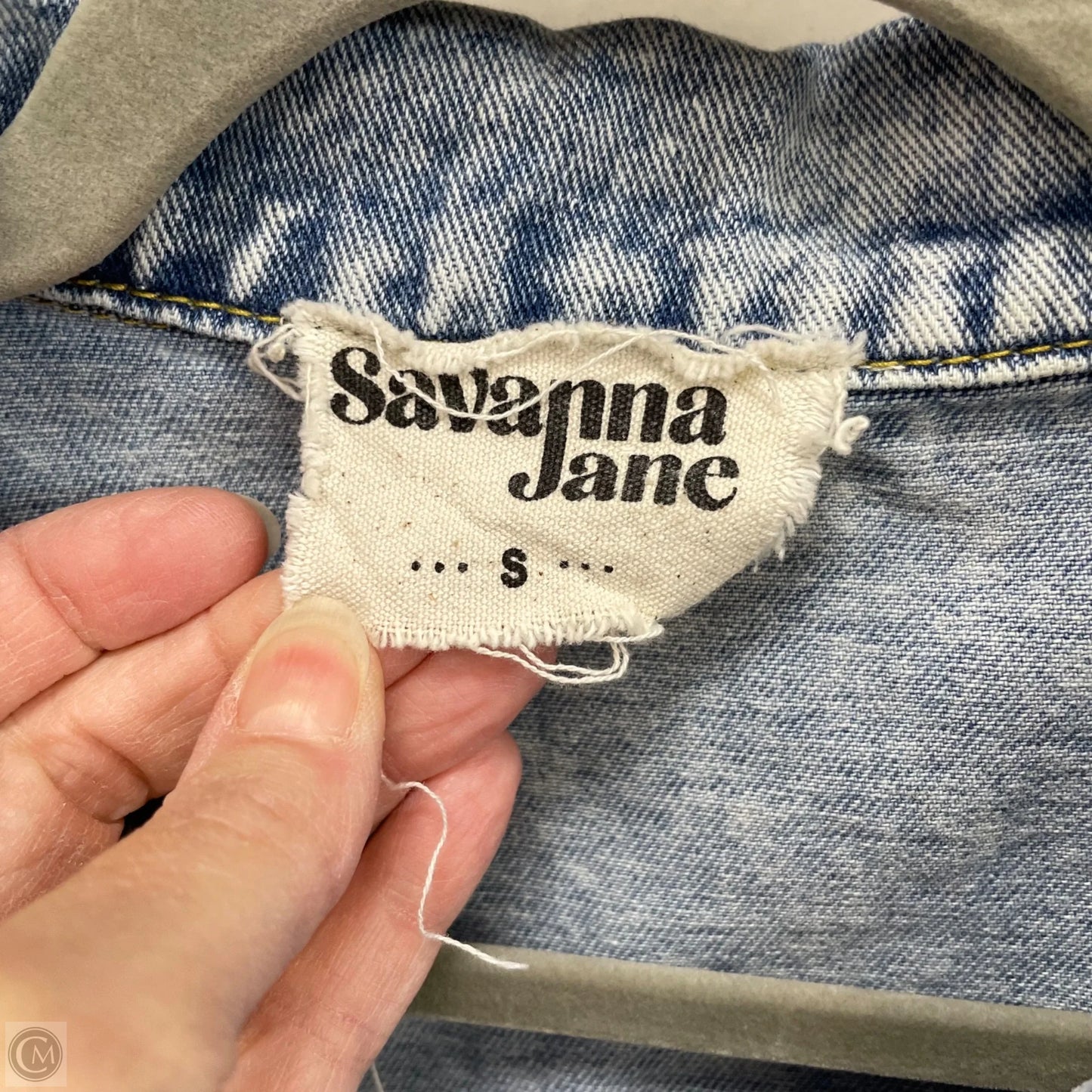 Jacket Denim By Savanna Jane In Blue Denim, Size: S