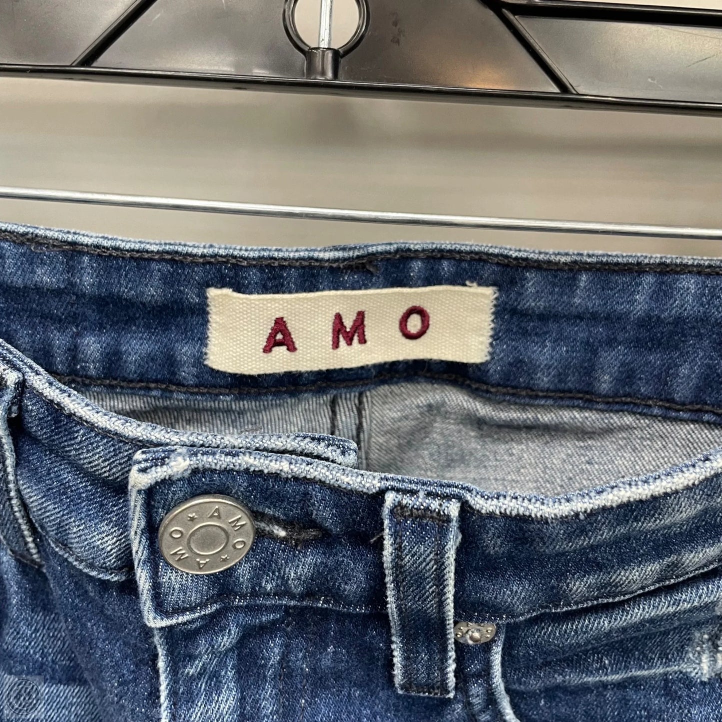 Jeans Skinny By Amo In Blue Denim, Size: 0