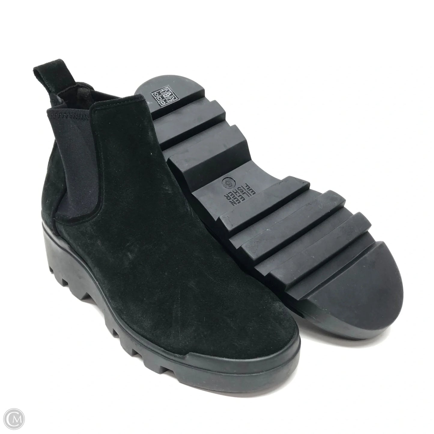 Boots Ankle Heels By Eileen Fisher In Black, Size: 6