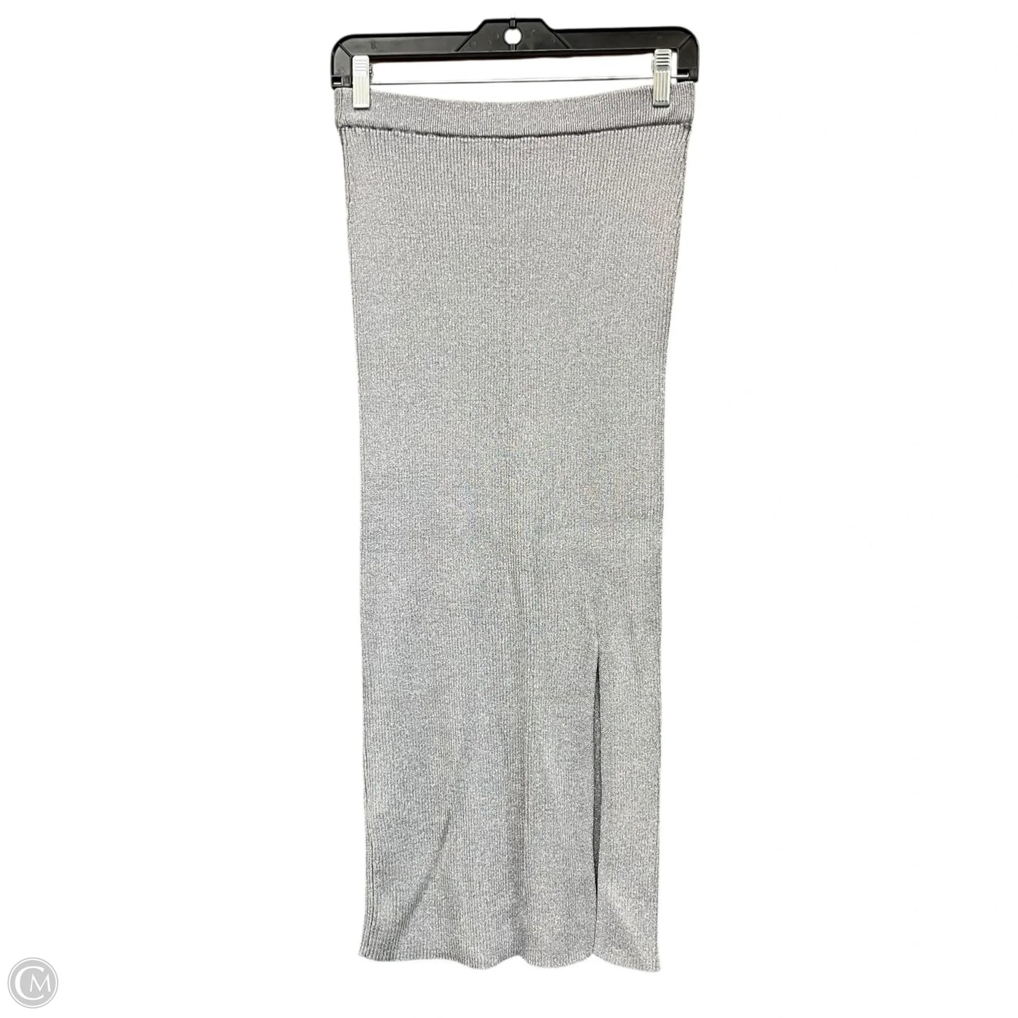 Skirt Midi By Zara In Silver, Size: M