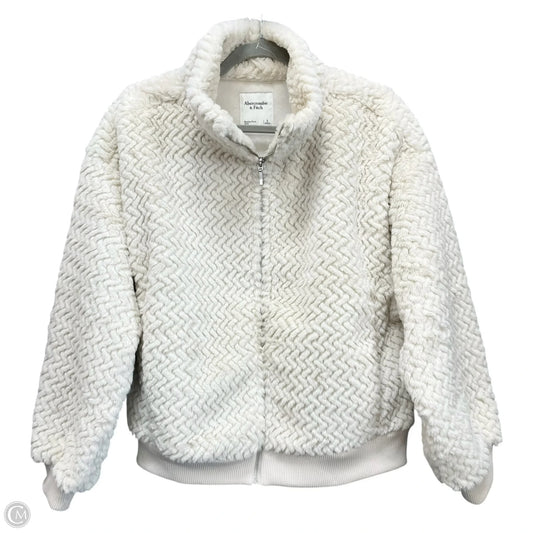 Jacket Faux Fur & Sherpa By Abercrombie And Fitch In Beige, Size: S