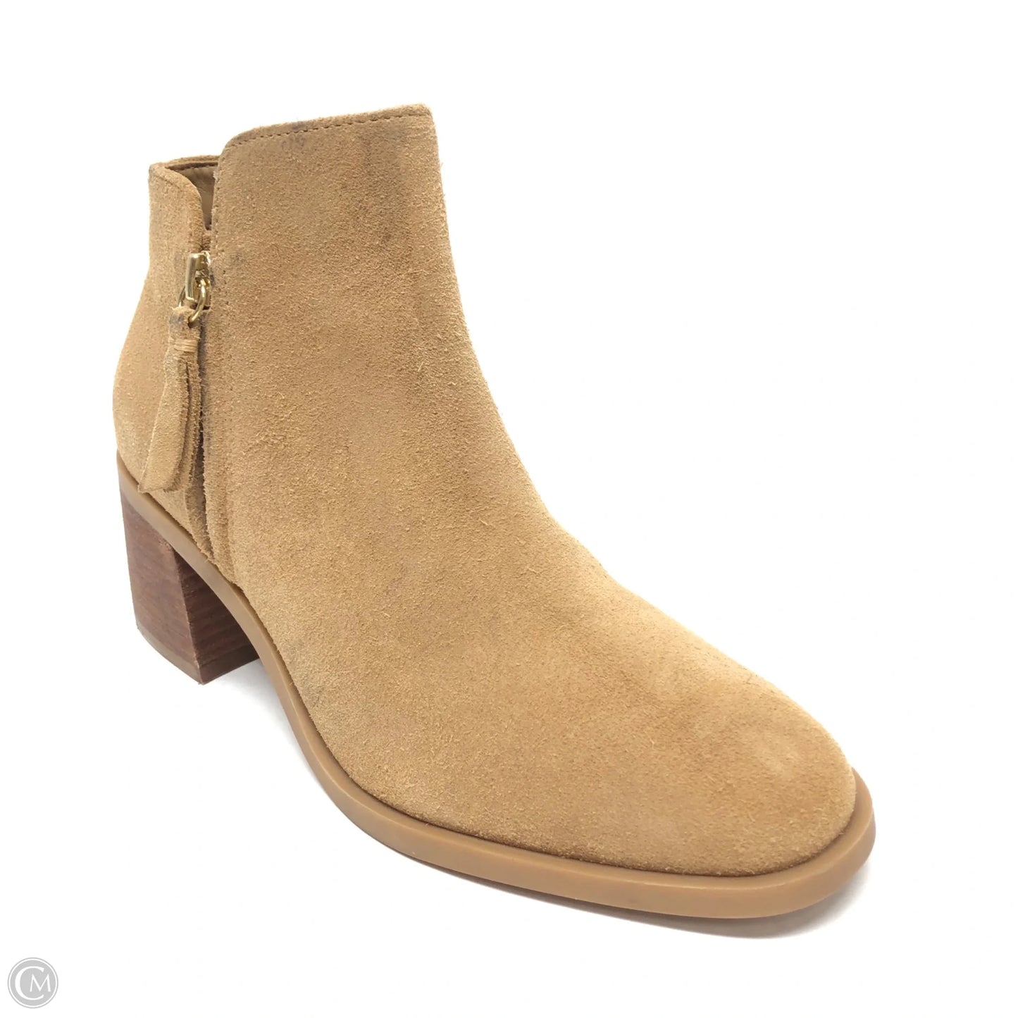 Boots Ankle Heels By Alex Marie In Brown, Size: 6.5