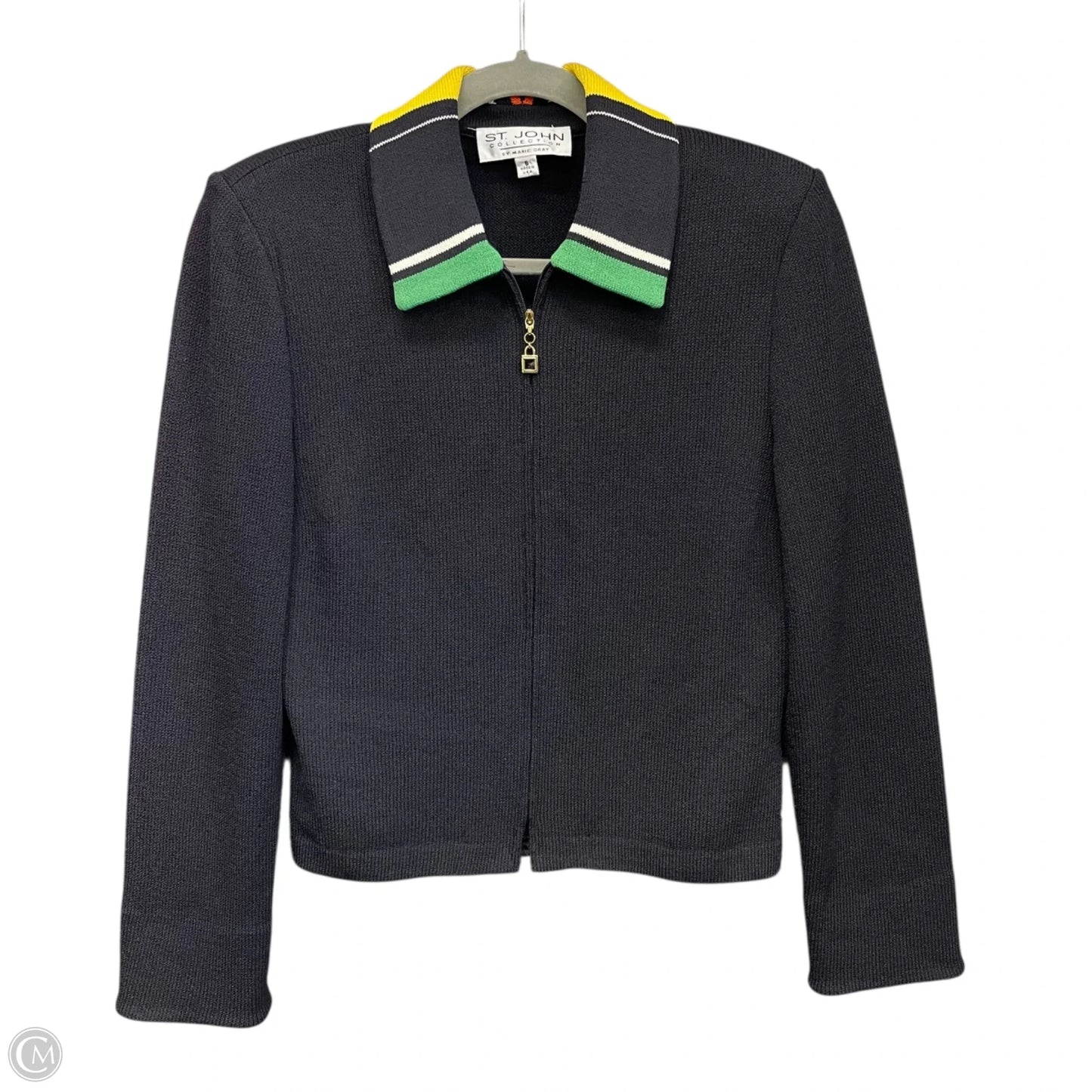 Blazer Luxury Designer By St John Collection In Black, Size: 6