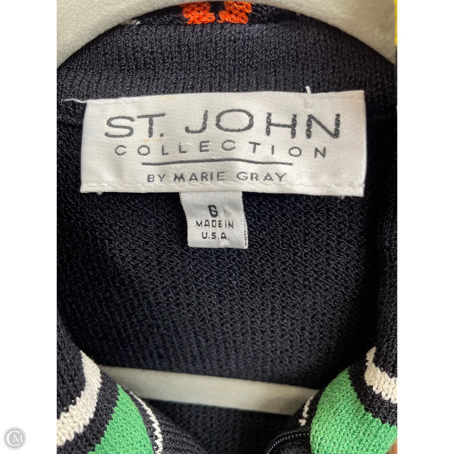 Blazer Luxury Designer By St John Collection In Black, Size: 6