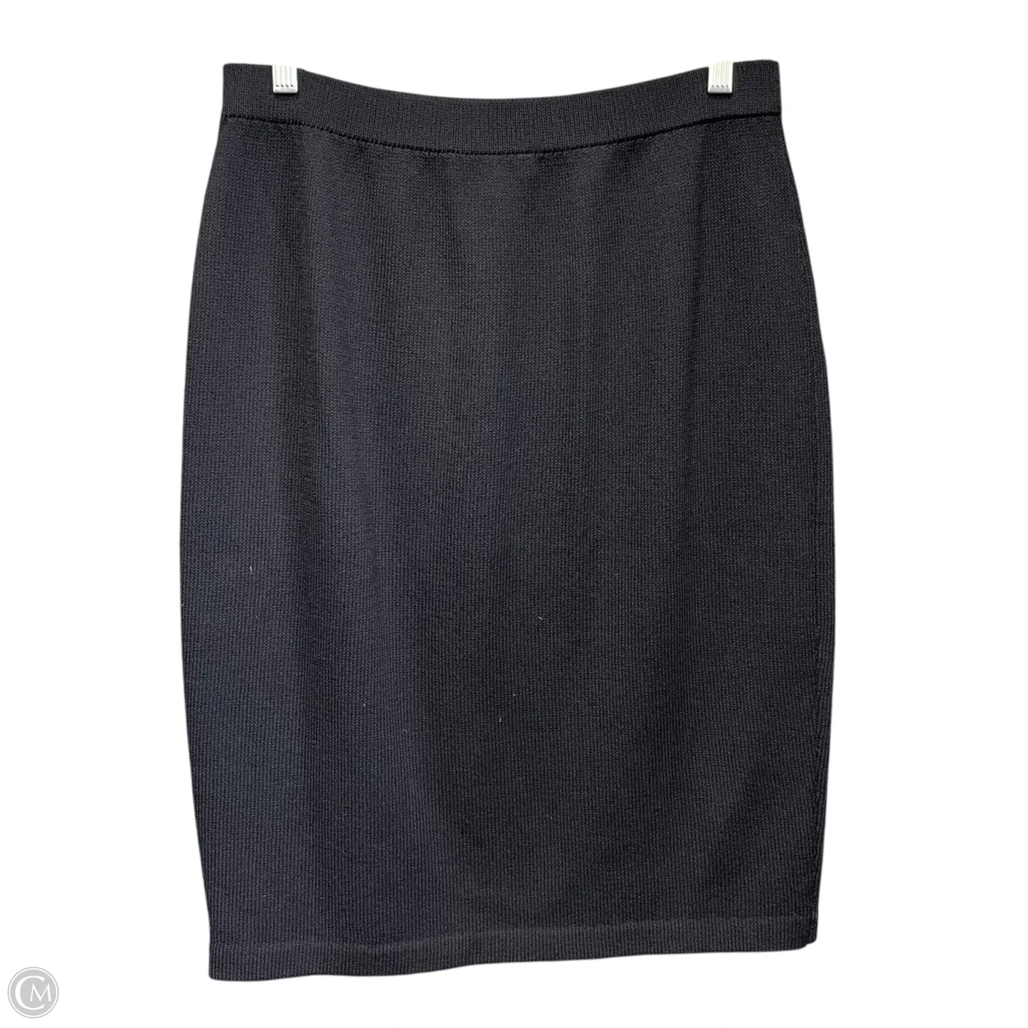 Skirt Midi By St John Knits In Black, Size: 8