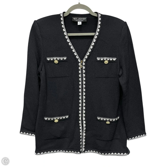 Blazer Luxury Designer By St John Collection In Black, Size: 6