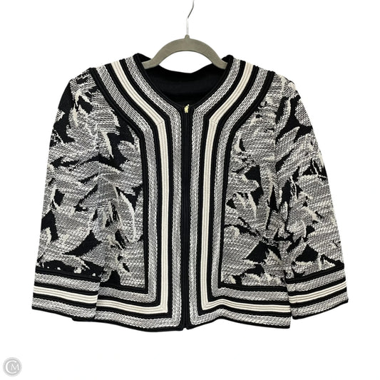 Blazer By St. John In Black & Cream, Size: 6