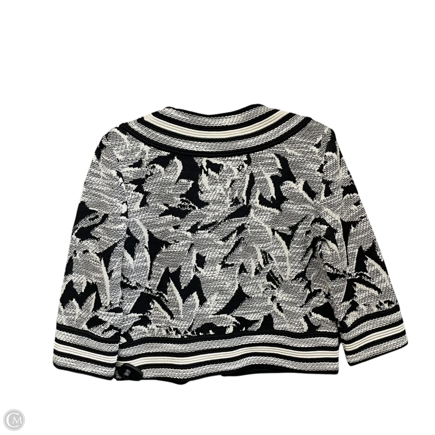 Blazer By St. John In Black & Cream, Size: 6