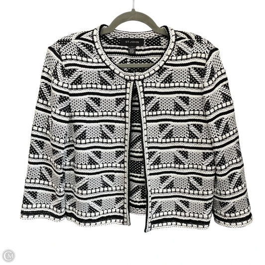 Blazer By St. John In Black & White, Size: S