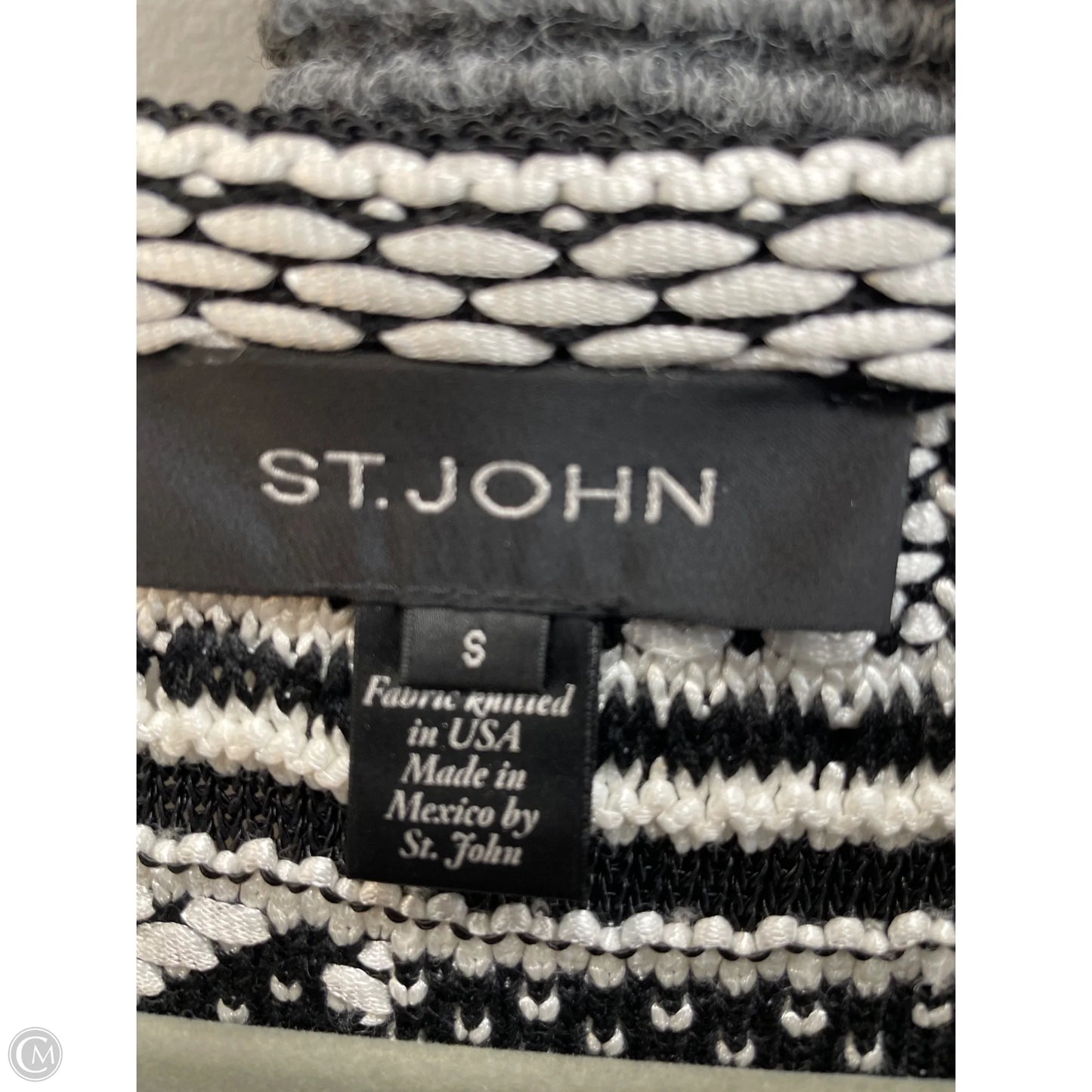 Blazer By St. John In Black & White, Size: S