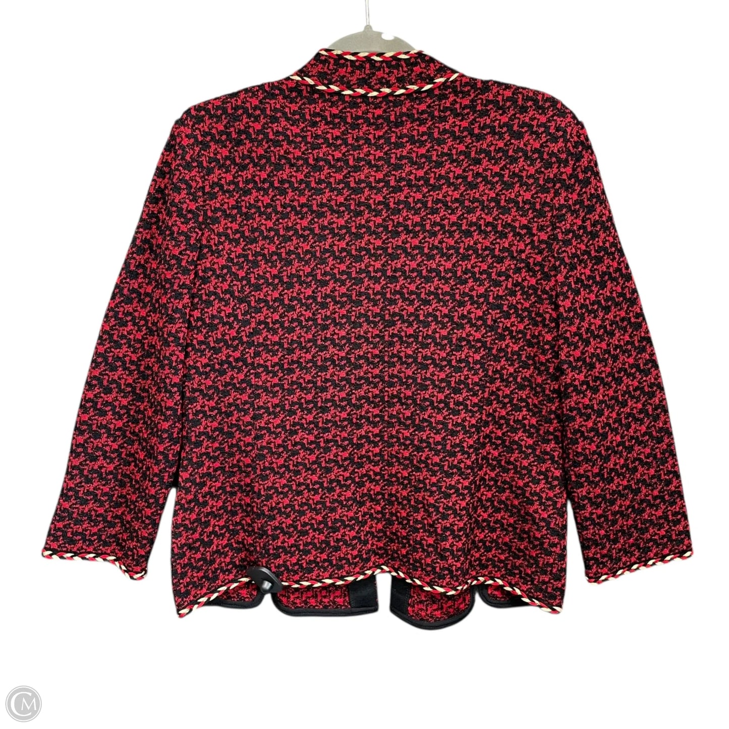 Blazer By Ming Wang In Black & Red, Size: S