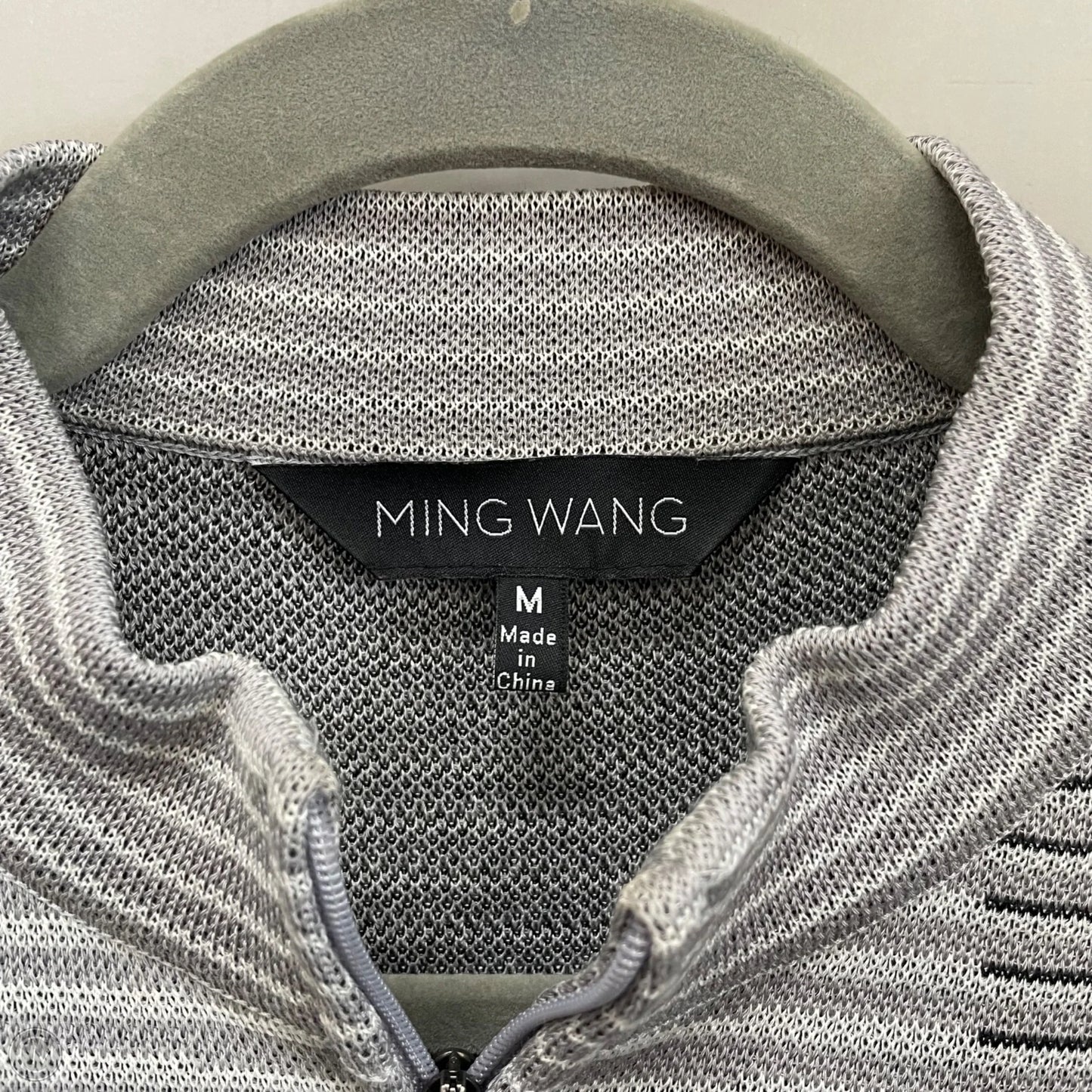 Sweater Cardigan By Ming Wang In Grey, Size: M