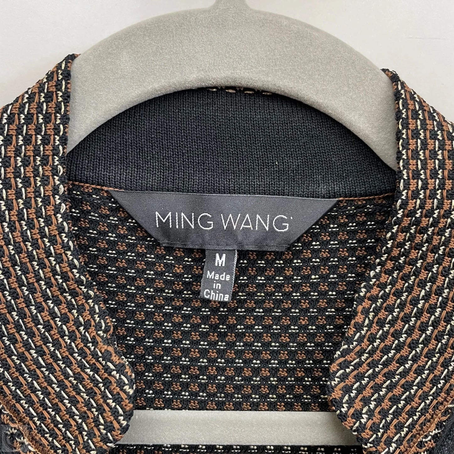 Sweater Cardigan By Ming Wang In Brown, Size: M