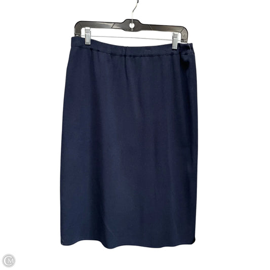 Skirt Midi By Ming Wang In Navy, Size: M
