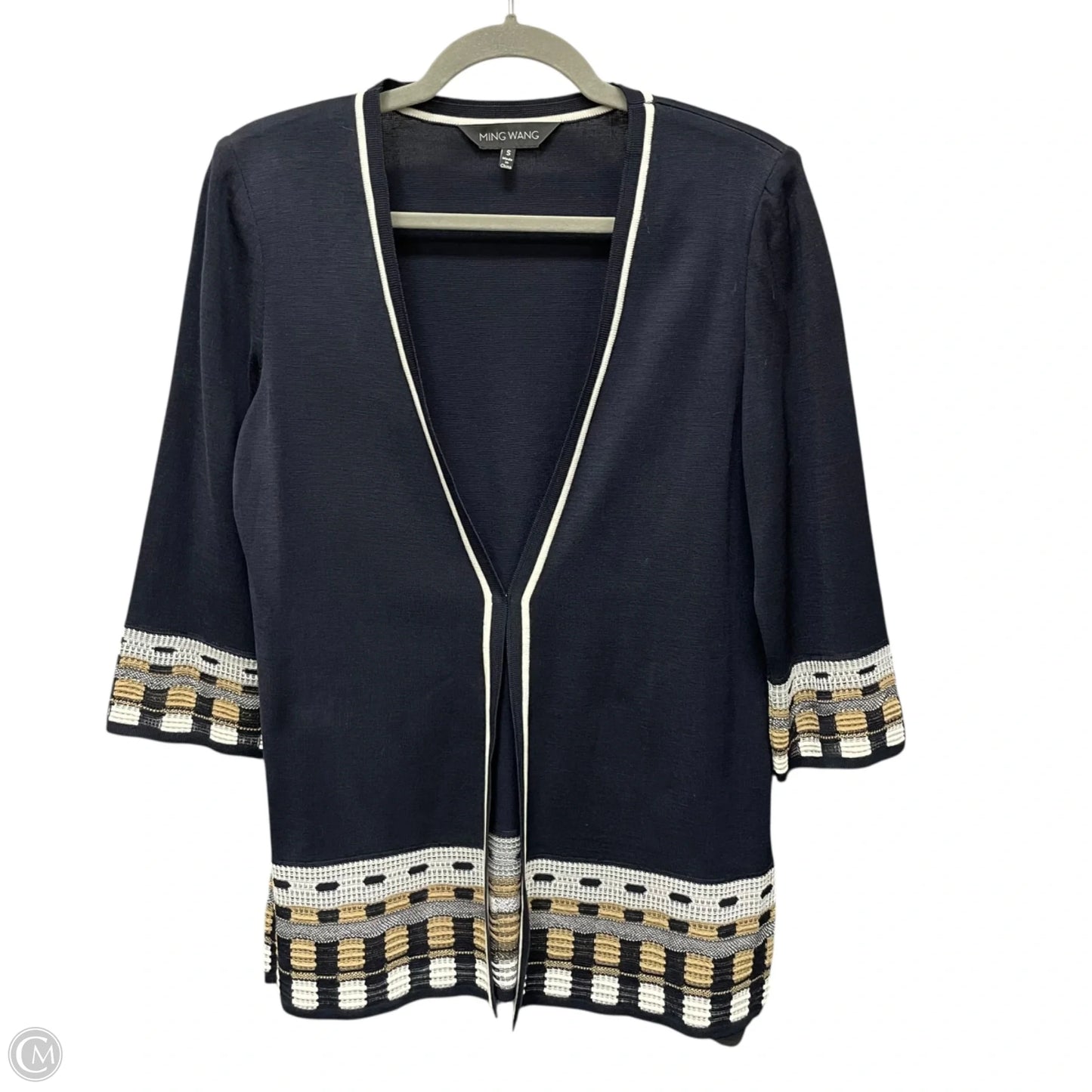 Cardigan By Ming Wang In Navy, Size: S