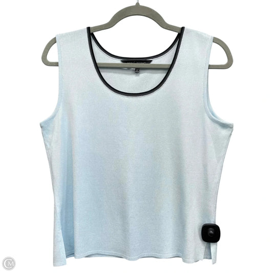 Top Sleeveless By Ming Wang In Blue, Size: S