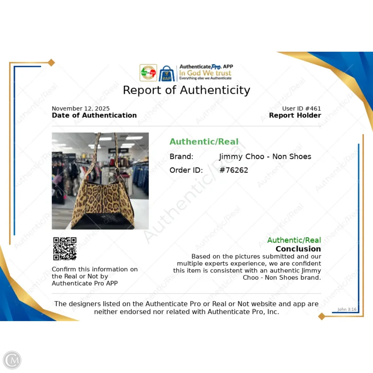 Handbag Luxury Designer By Jimmy Choo, Size: Large