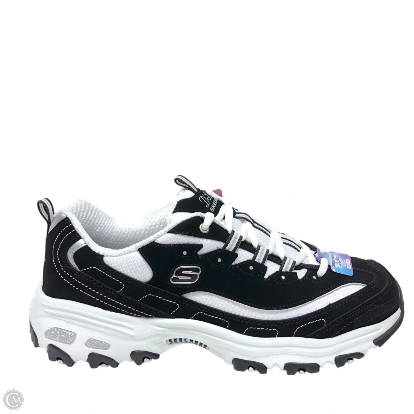 Shoes Athletic By Skechers In Black & White, Size: 11