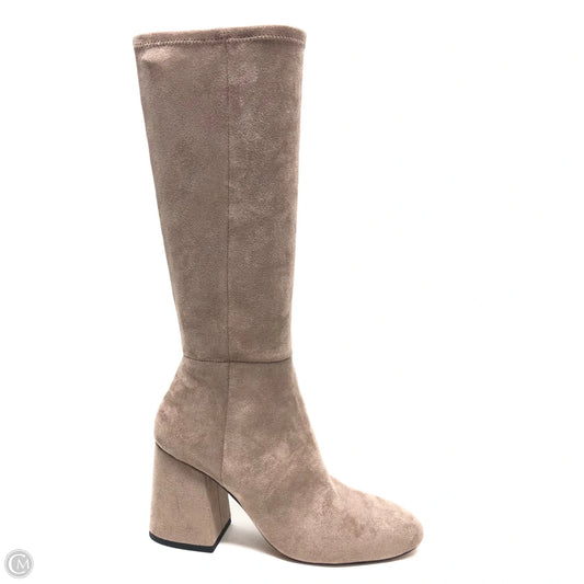 Boots Mid-calf Heels By Cmc In Taupe, Size: 7.5