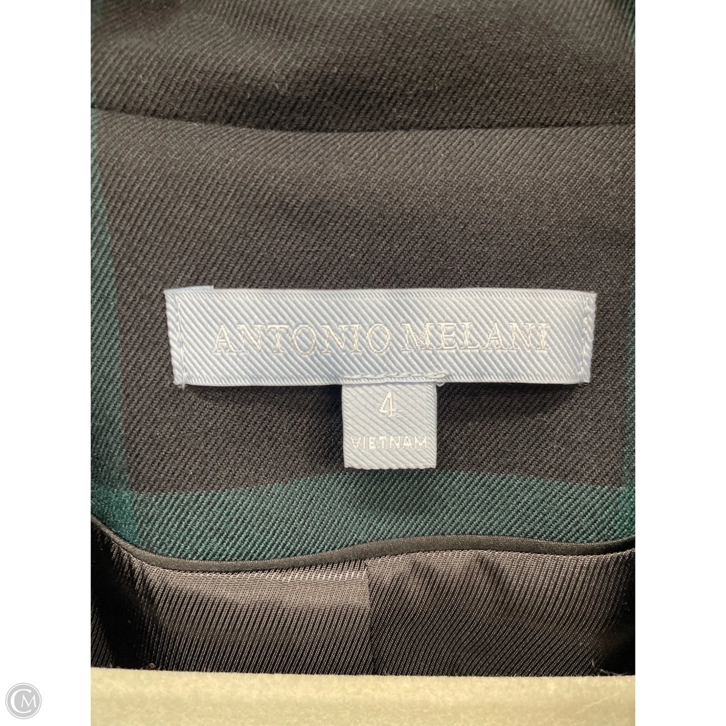 Blazer By Antonio Melani In Black & Green, Size: 4