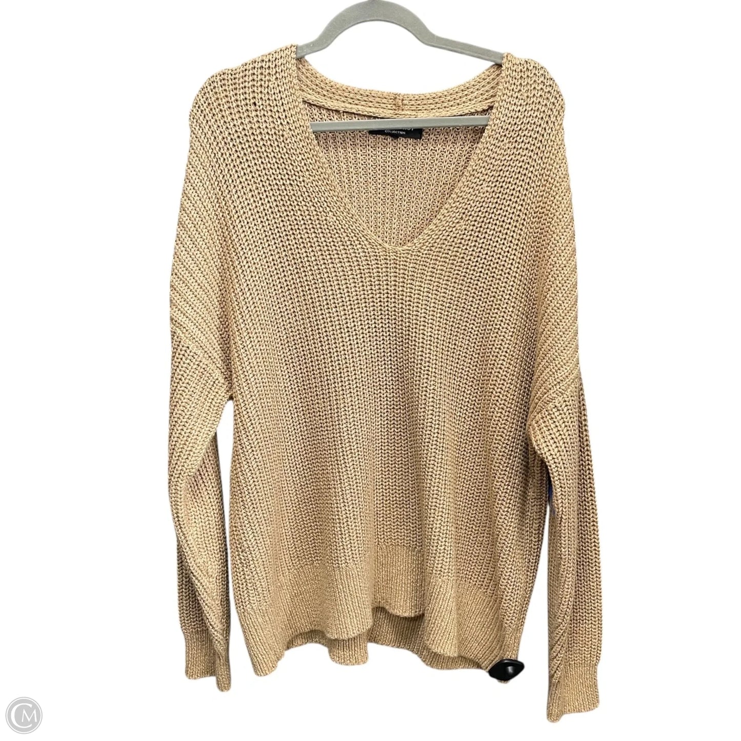 Sweater By Rachel Roy In Tan, Size: 3x