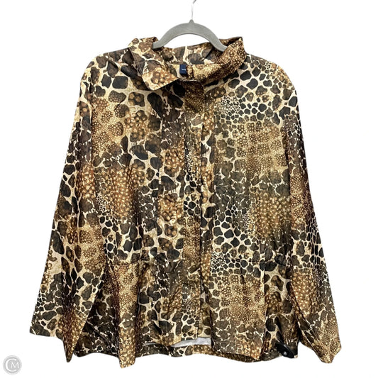 Jacket Windbreaker By West Bound In Brown, Size: Xl