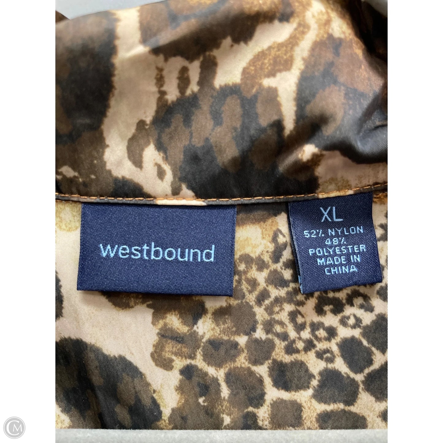 Jacket Windbreaker By West Bound In Brown, Size: Xl