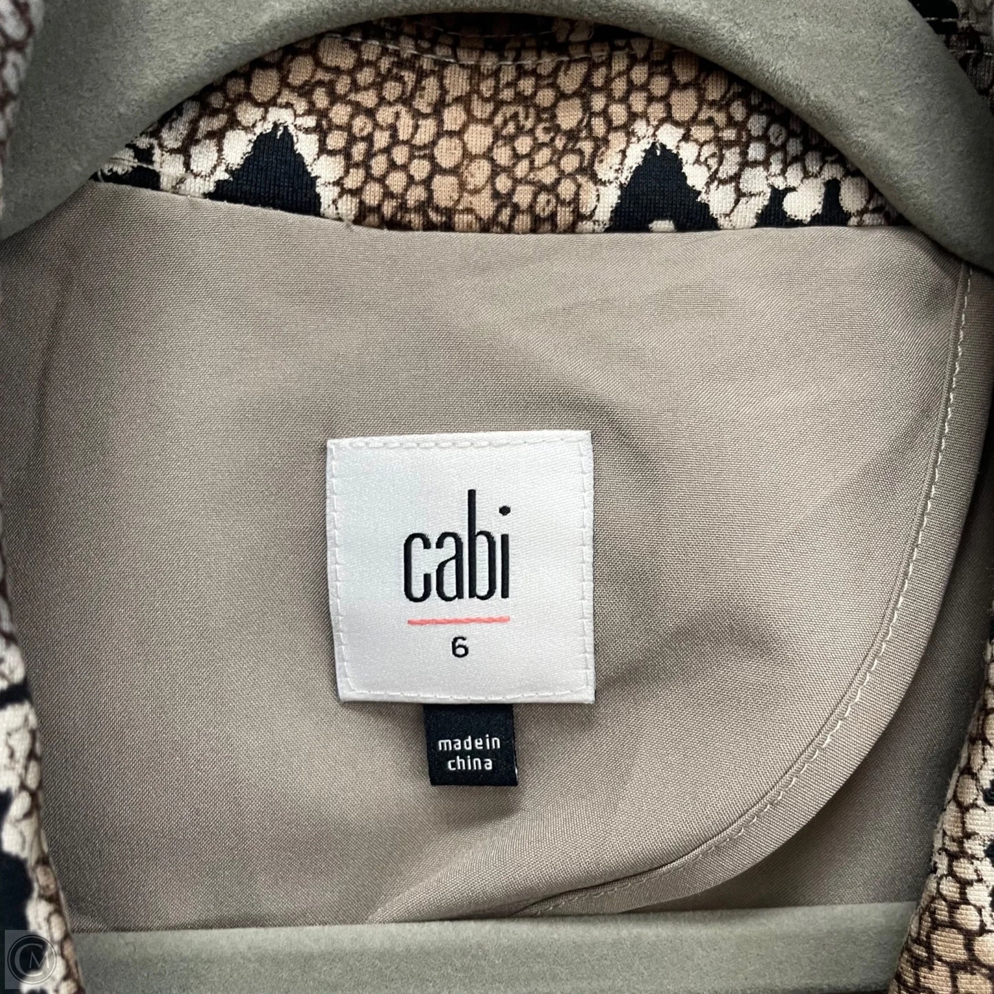 Blazer By Cabi In Snakeskin Print, Size: 6