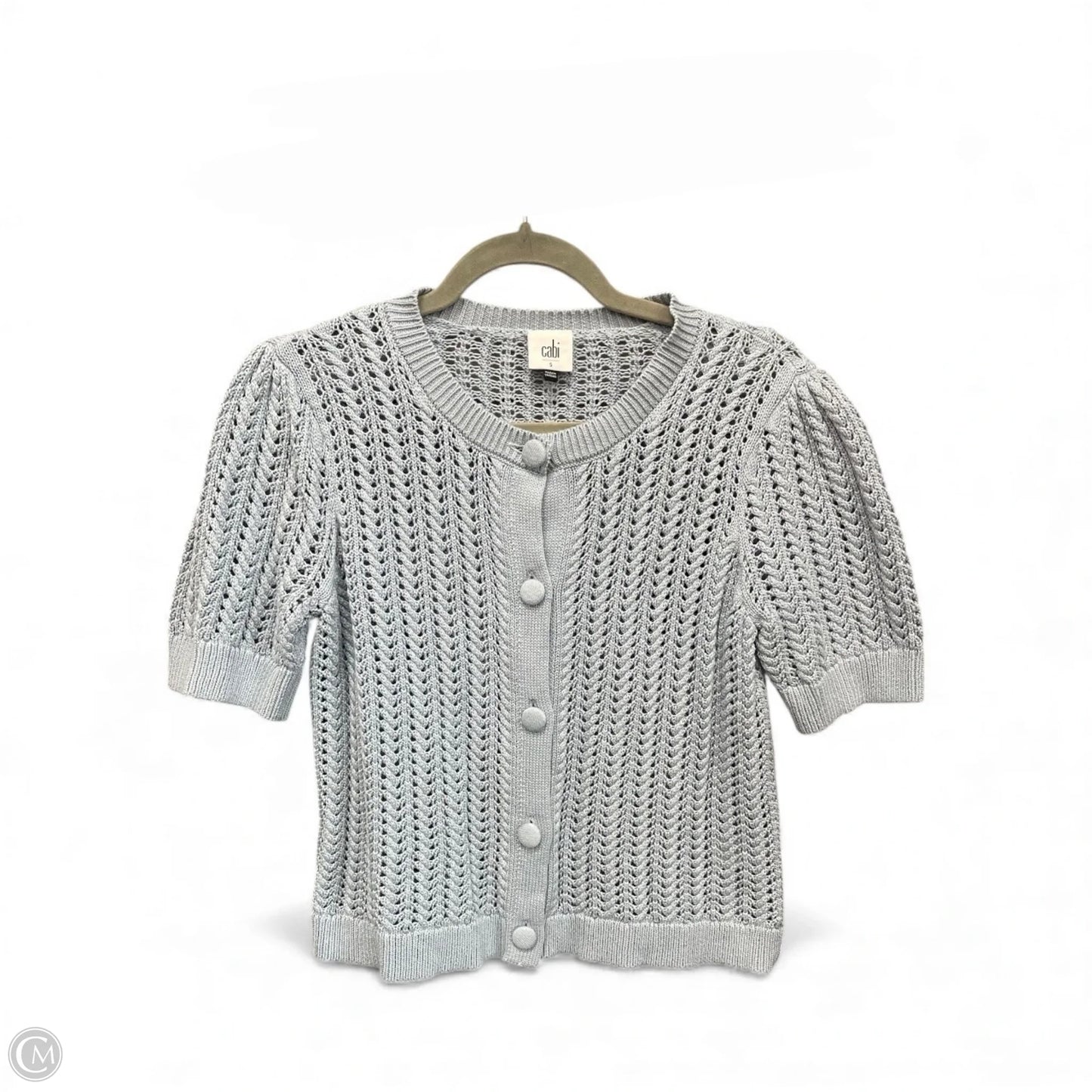 Sweater Cardigan By Cabi In Blue, Size: S