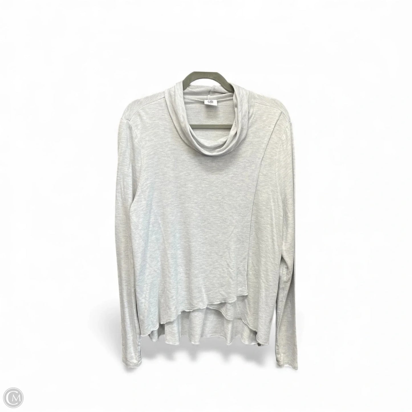 Top Long Sleeve By Cabi In Grey, Size: L