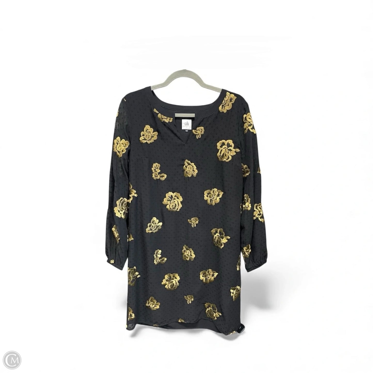 Dress Casual Short By Cabi In Black & Gold, Size: S