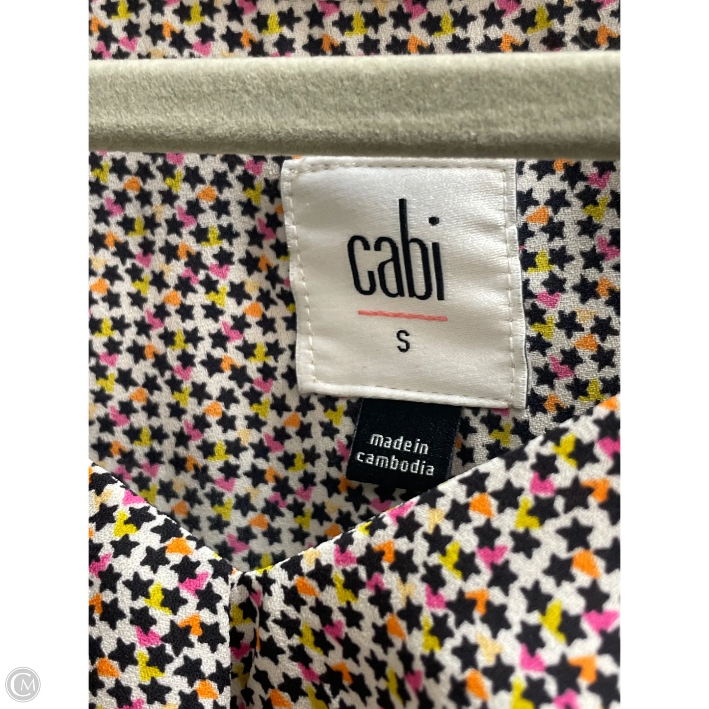 Blouse Sleeveless By Cabi In Multi-colored, Size: S